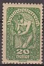 Austria 1919 Post Horn 20 H Verde Scott 208. Austria 208. Subida por susofe